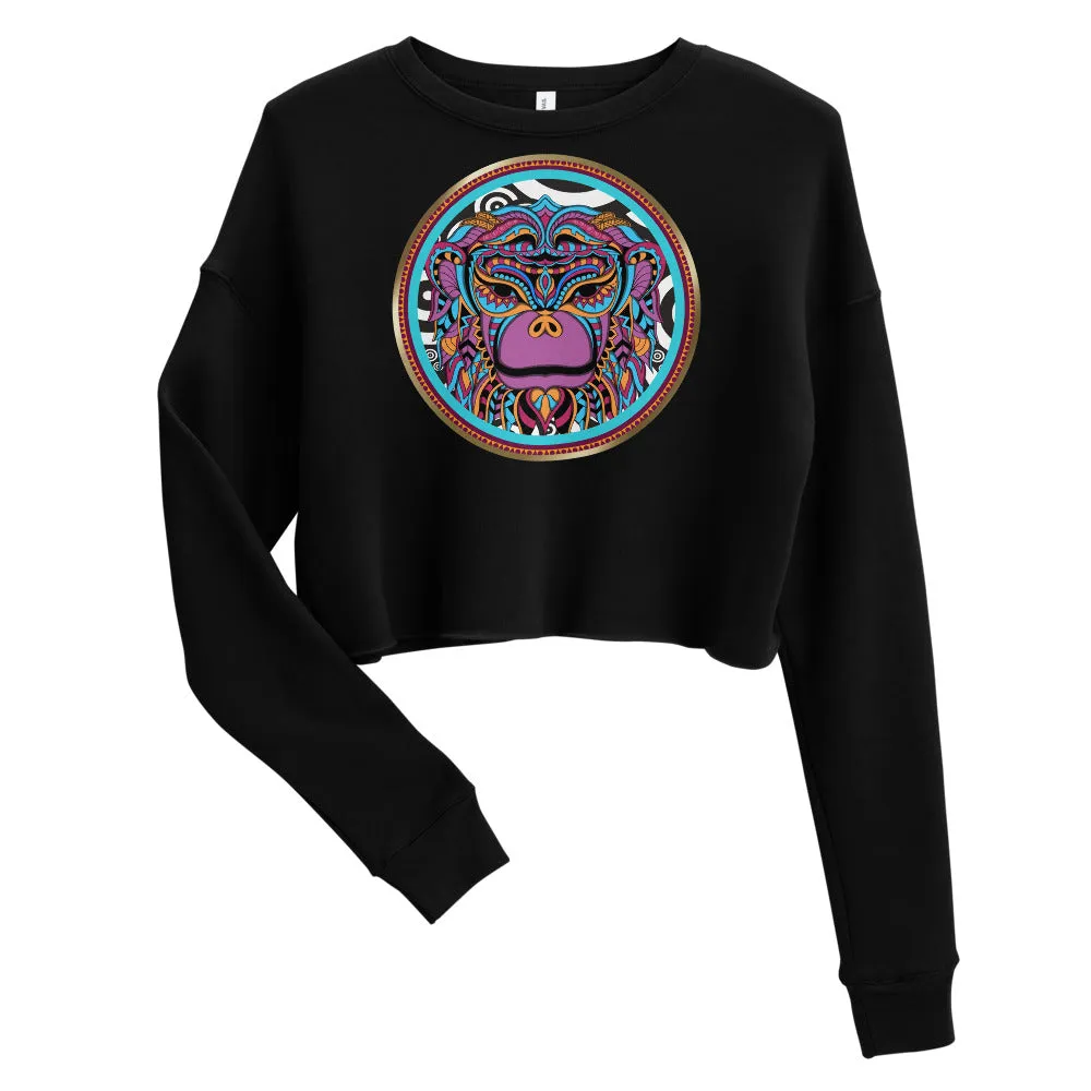 Zulu Warrior Monkey Crop Sweatshirt
