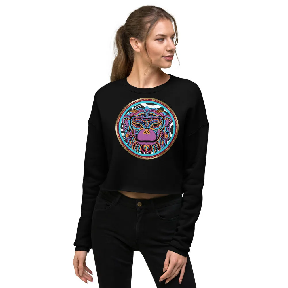 Zulu Warrior Monkey Crop Sweatshirt