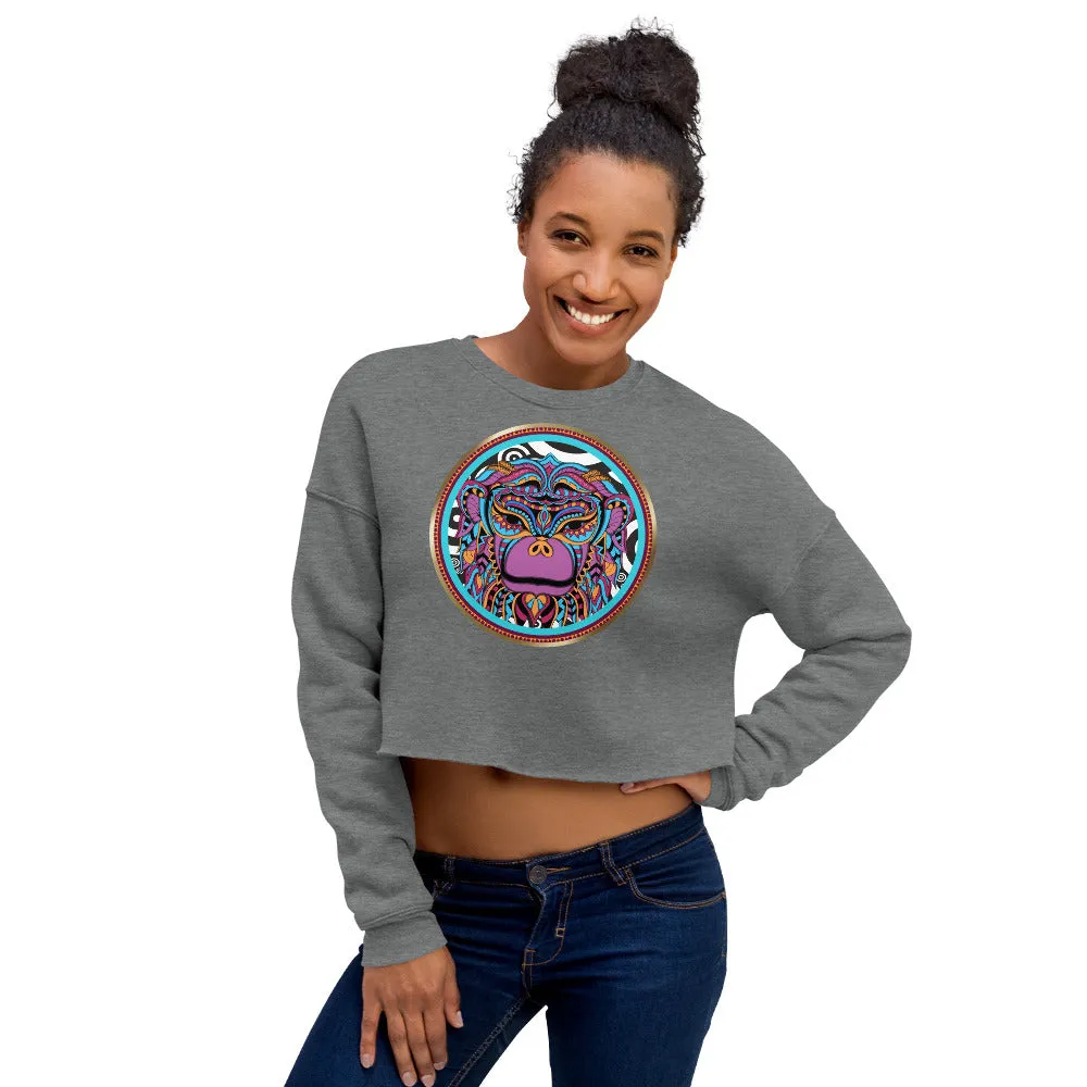 Zulu Warrior Monkey Crop Sweatshirt