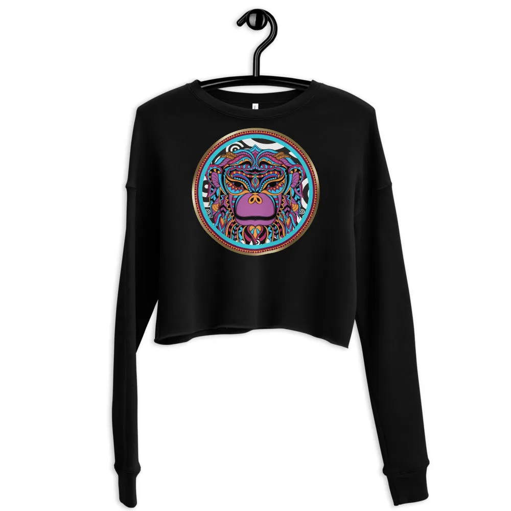 Zulu Warrior Monkey Crop Sweatshirt