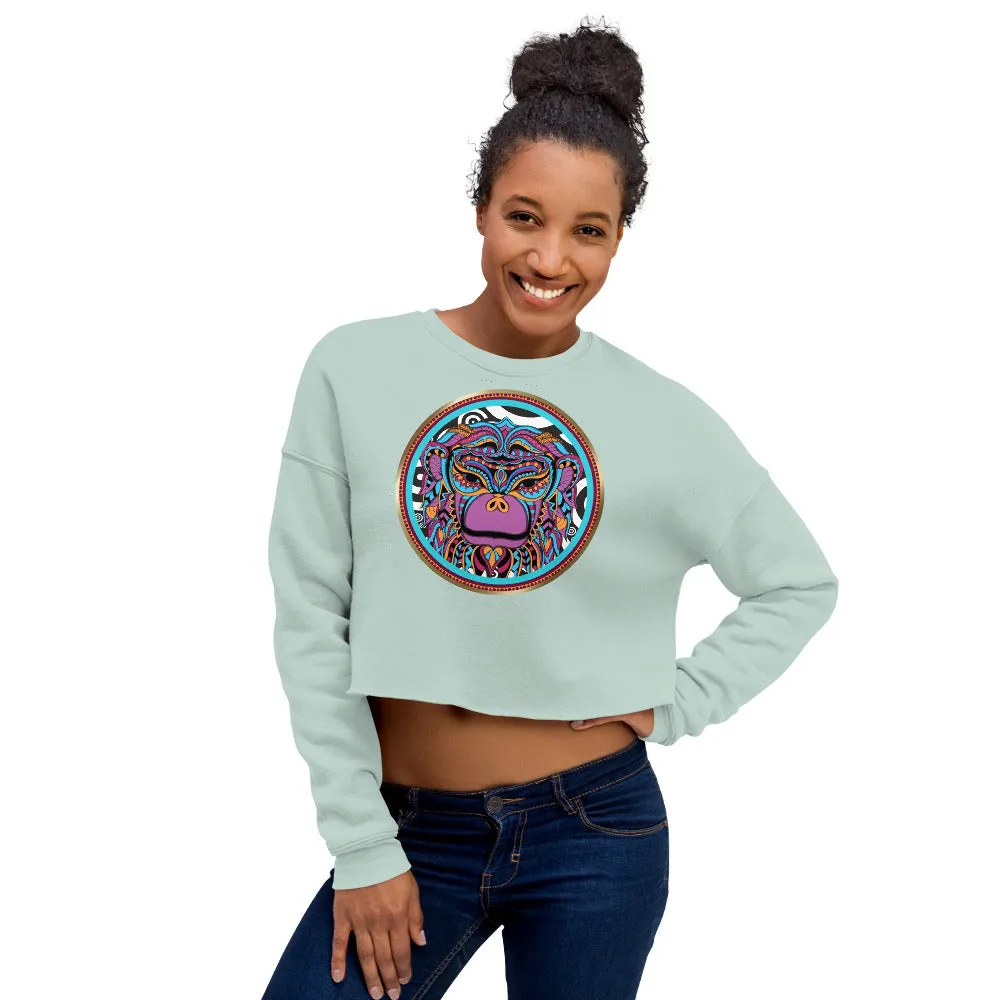 Zulu Warrior Monkey Crop Sweatshirt
